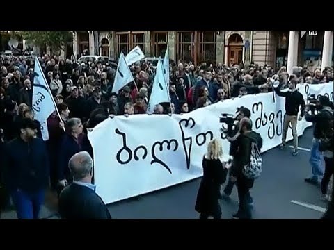 აქციები და მსვლელობა რუსთაველზე